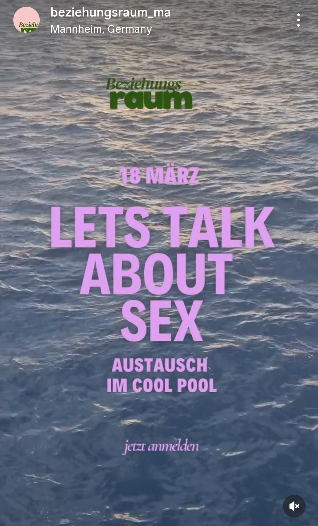 "Lets talk about Sex" Abend kommenden Mittwoch